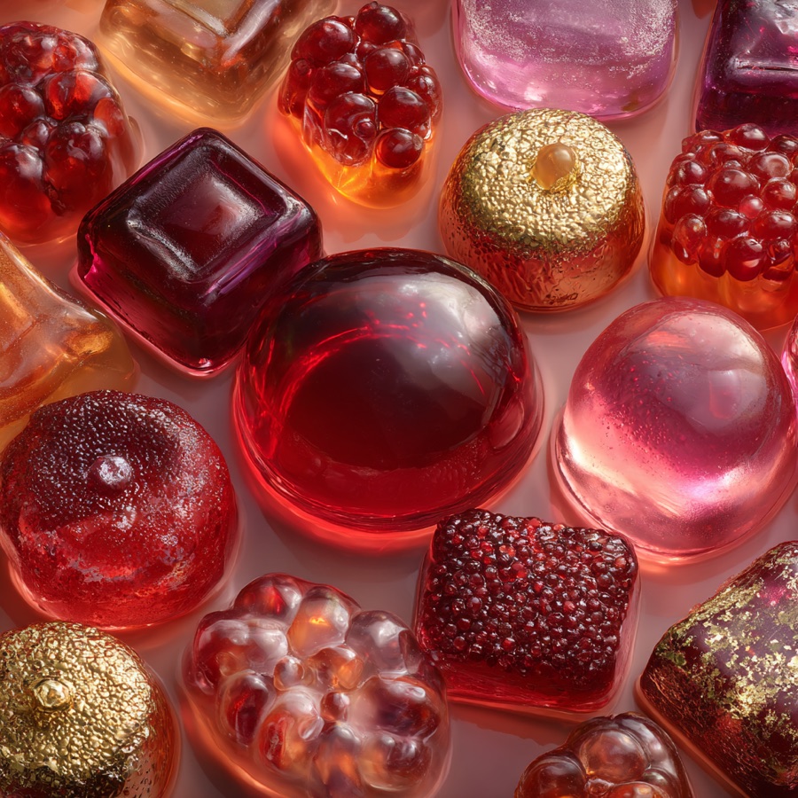 Retro confectionery, gums and jellies